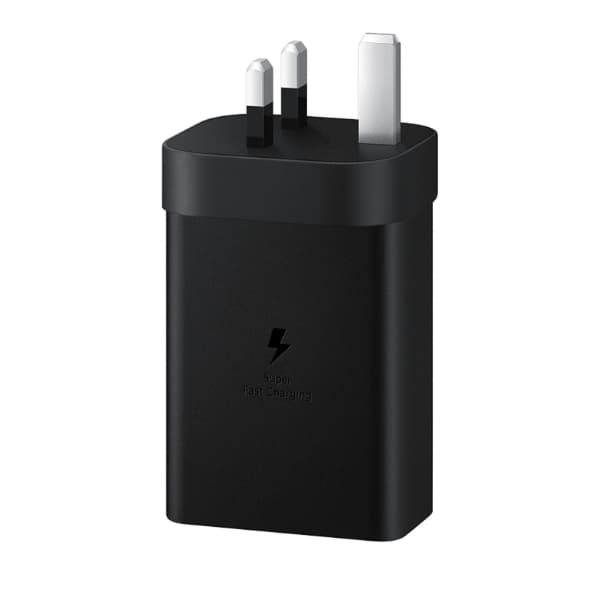 Samsung 65W Trio Power Adapter | 2 USB-C + USB-A Charger – Black